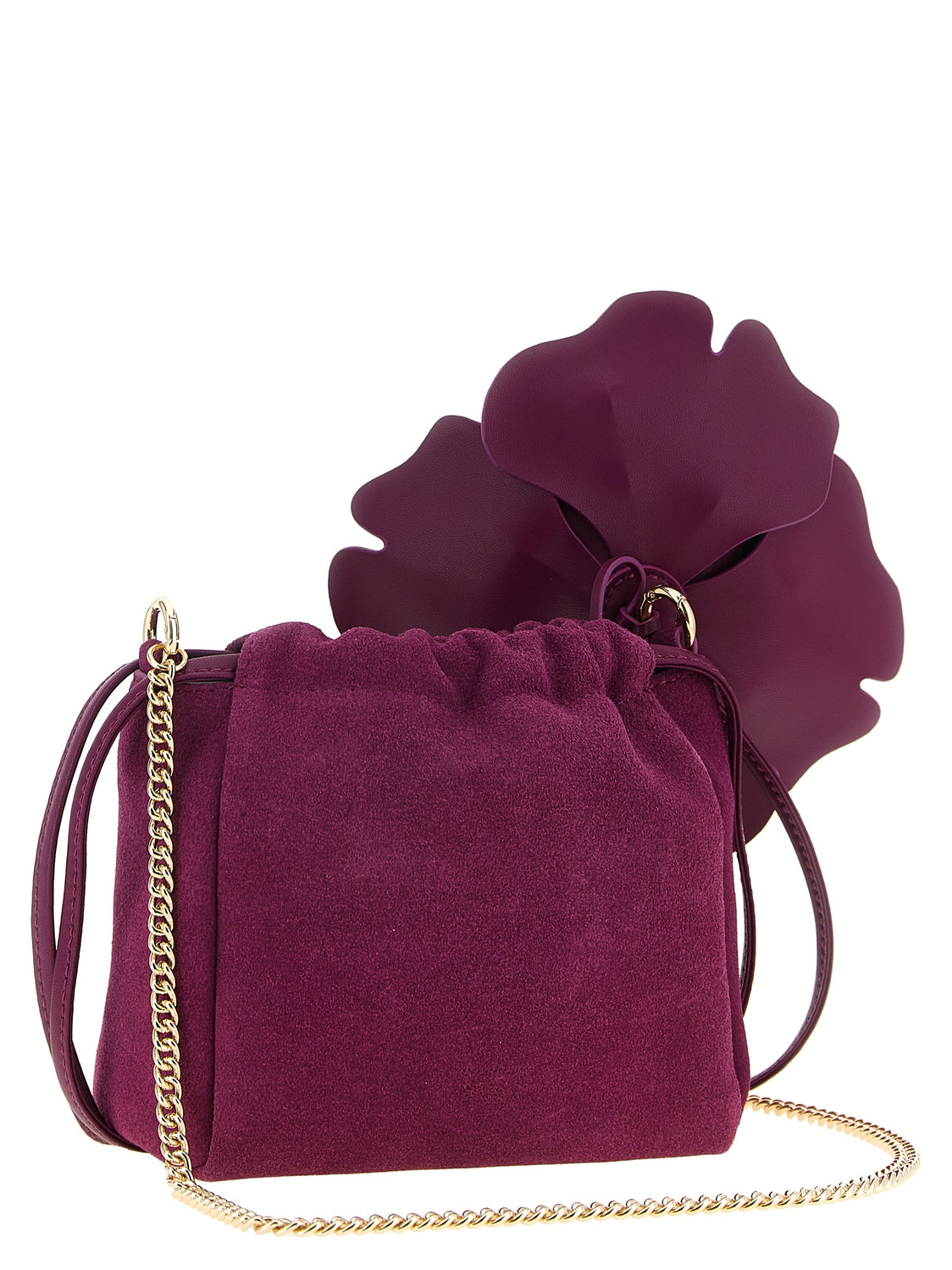 Purple Lambskin Clutch Bag