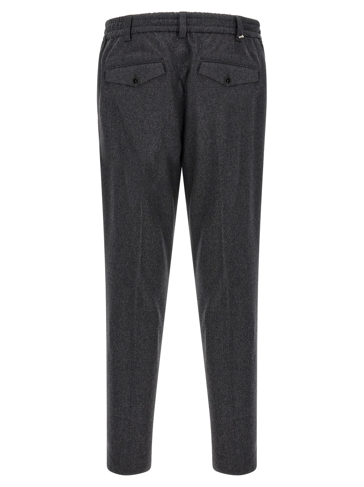 Gray Virgin Wool Dress Pants