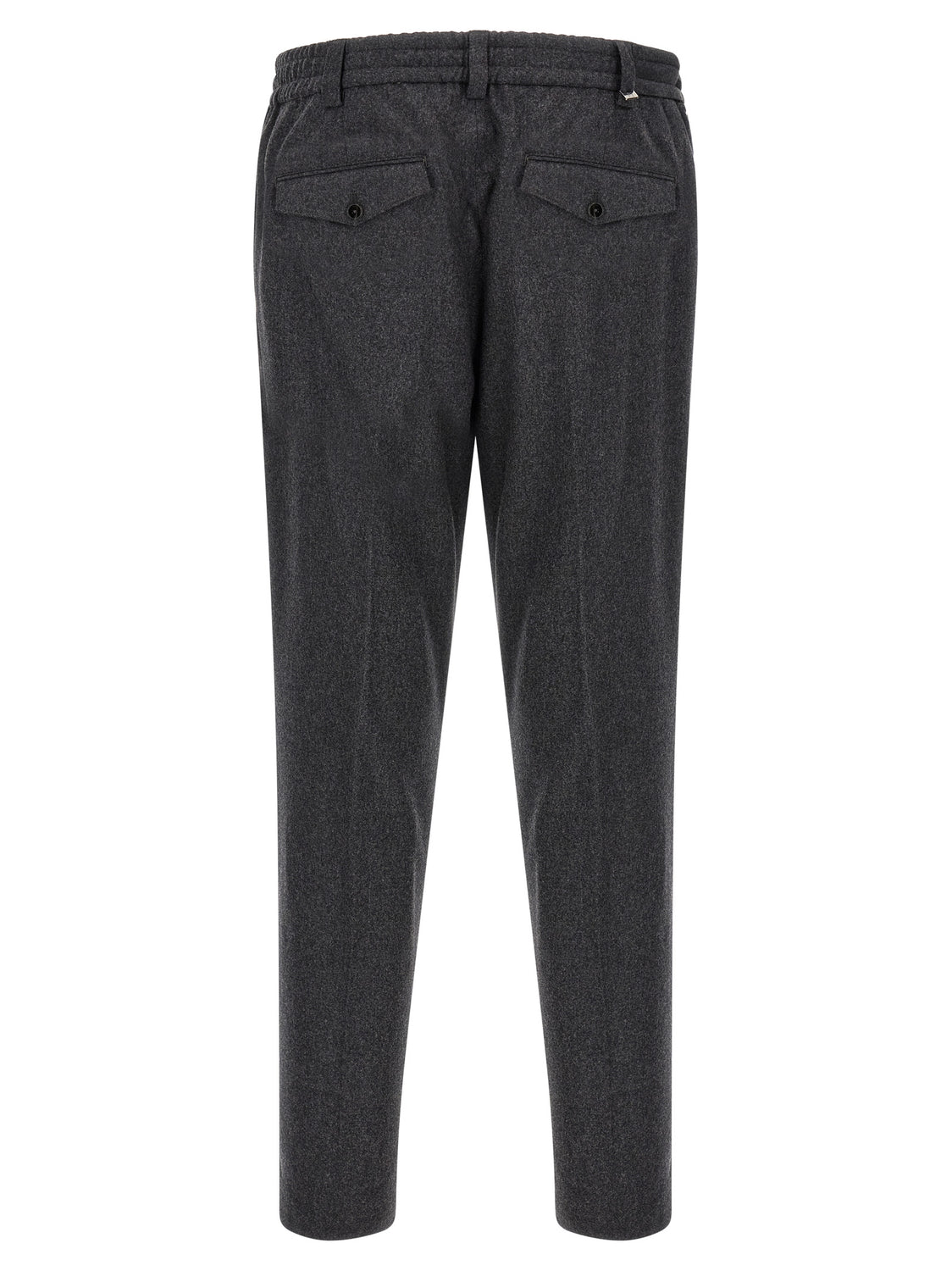 Gray Virgin Wool Dress Pants