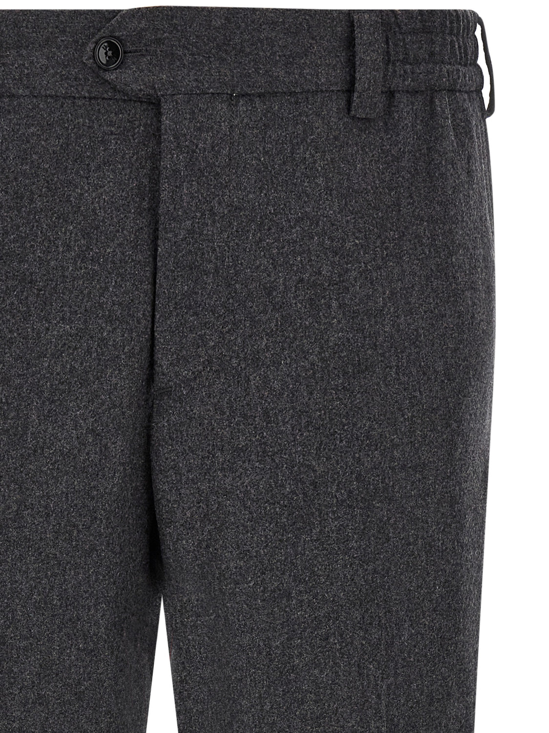 Gray Virgin Wool Dress Pants