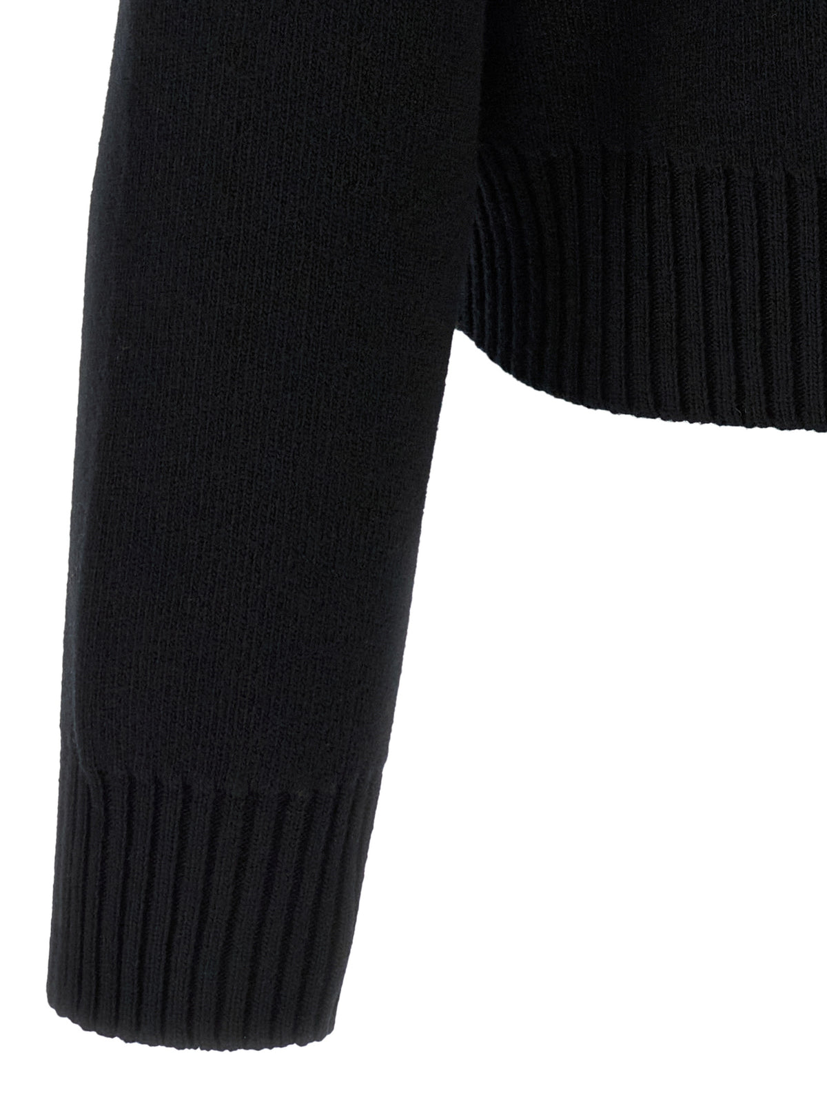 Black Virgin Wool Cardigan