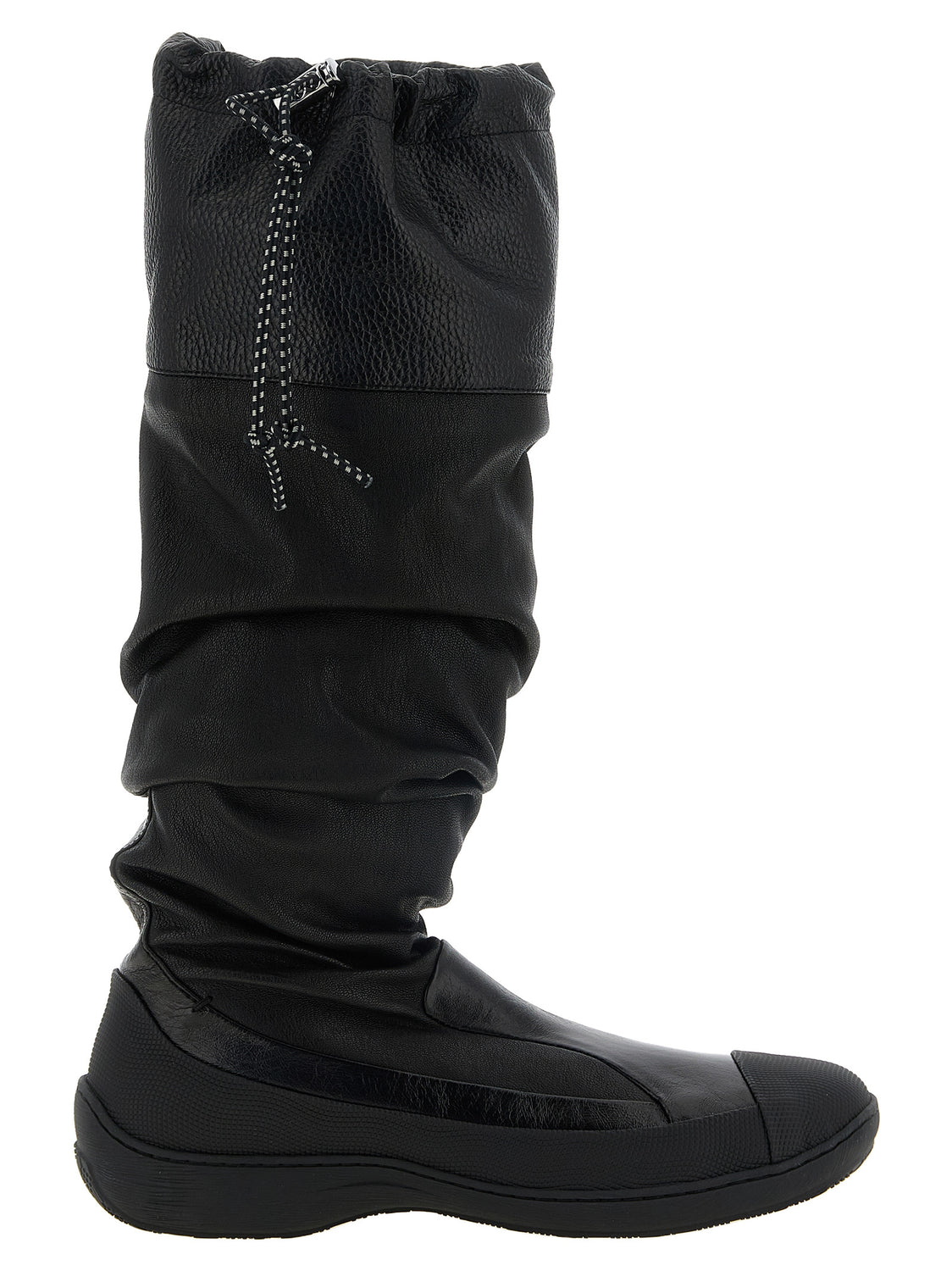 Black Leather Over The Knee