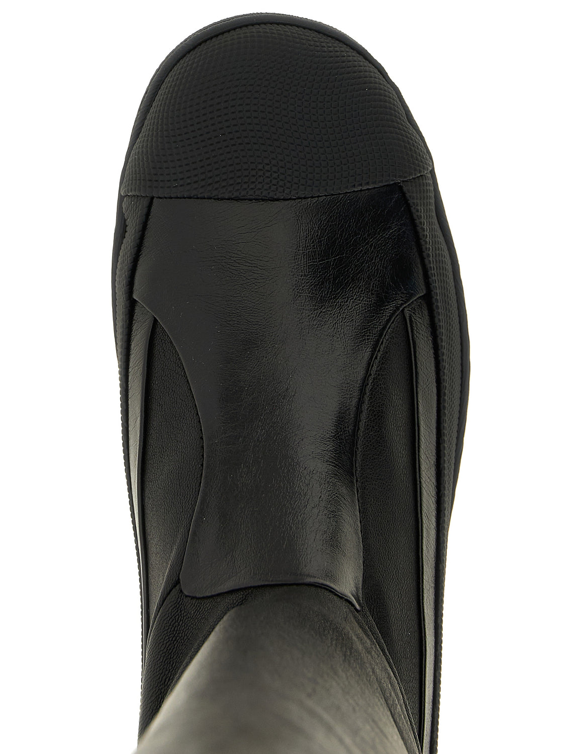 Black Leather Over The Knee