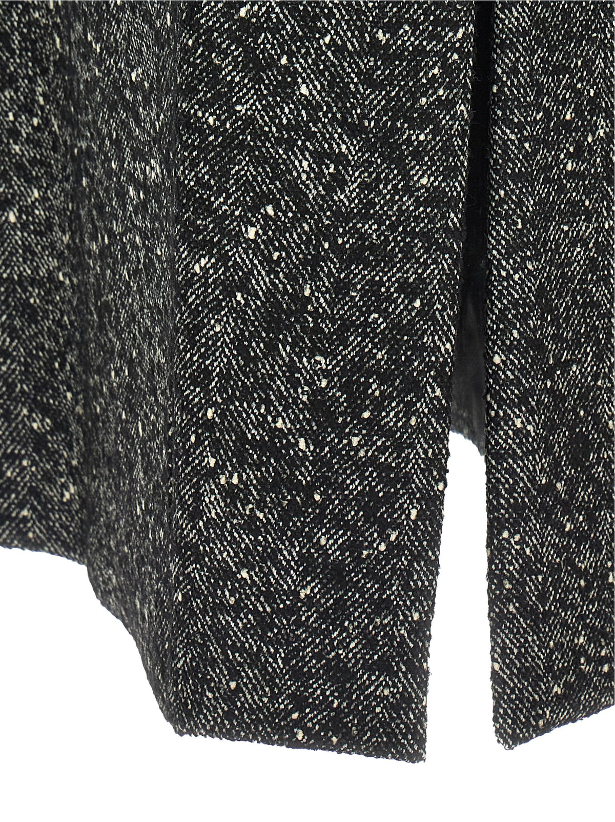 Bicolor Virgin Wool Coat