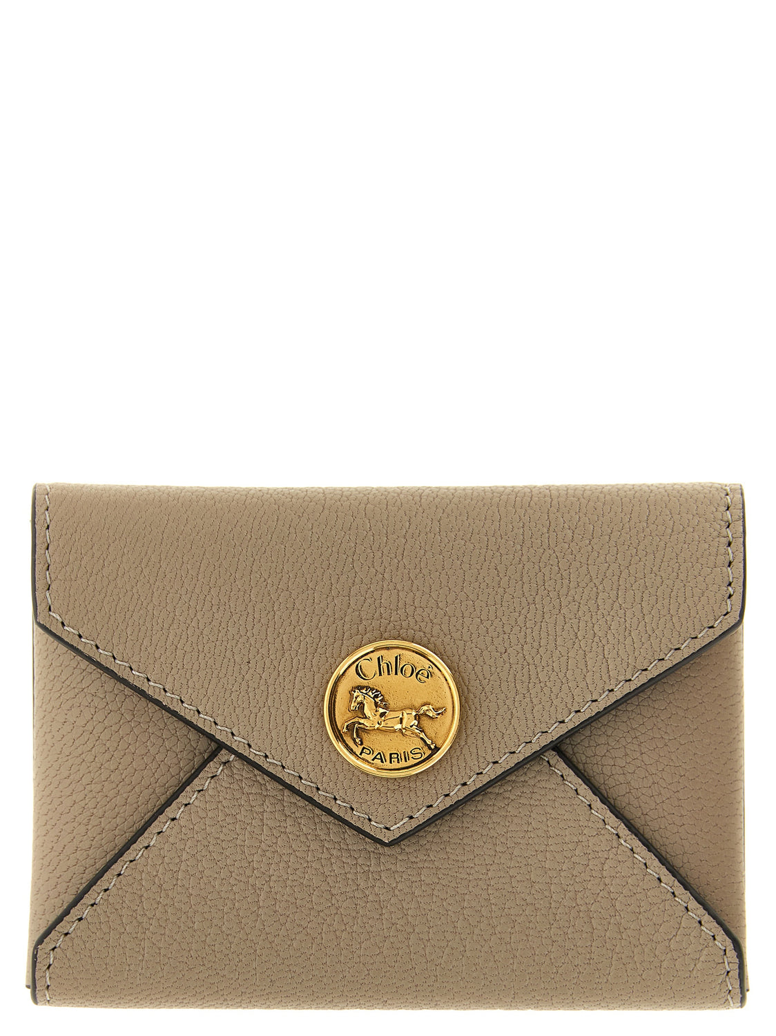 Beige Goatskin Cardholder