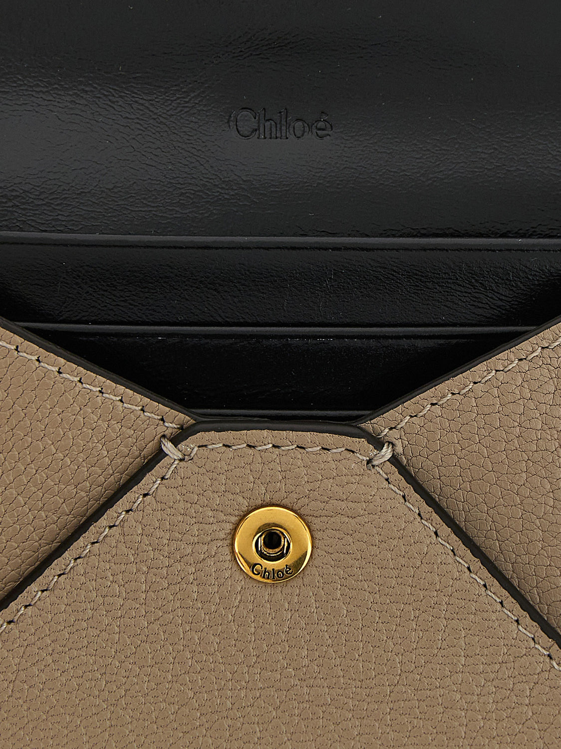 Beige Goatskin Cardholder