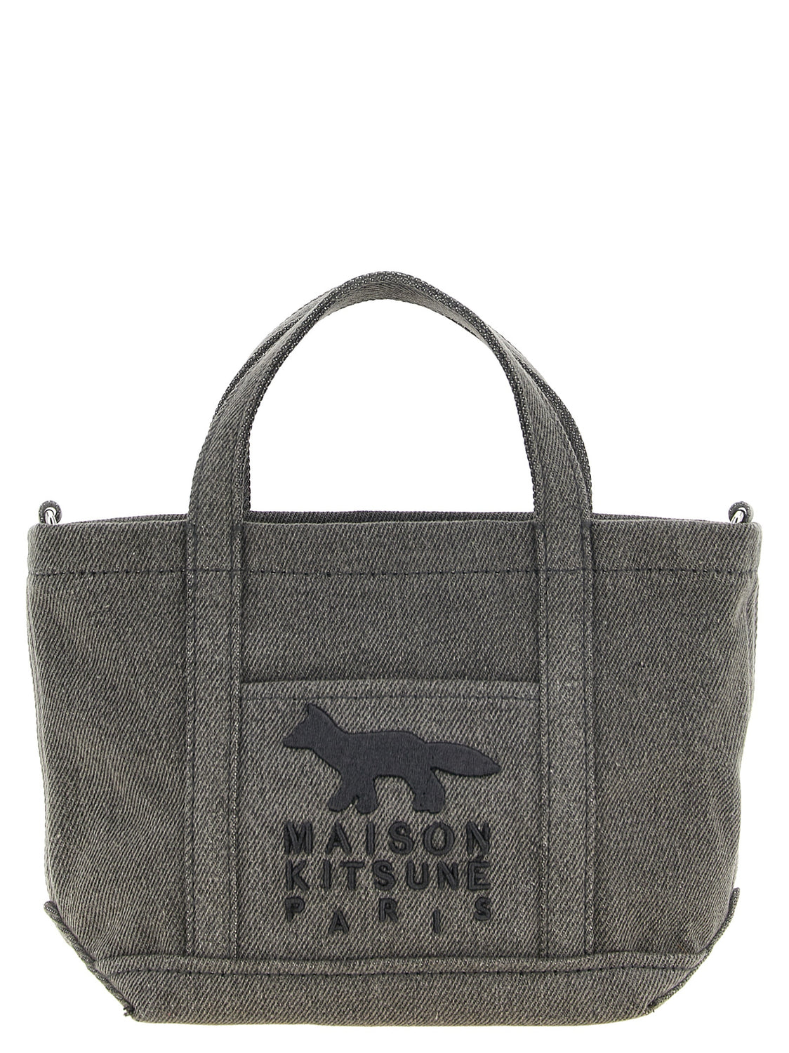 Gray Cotton Tote Bag