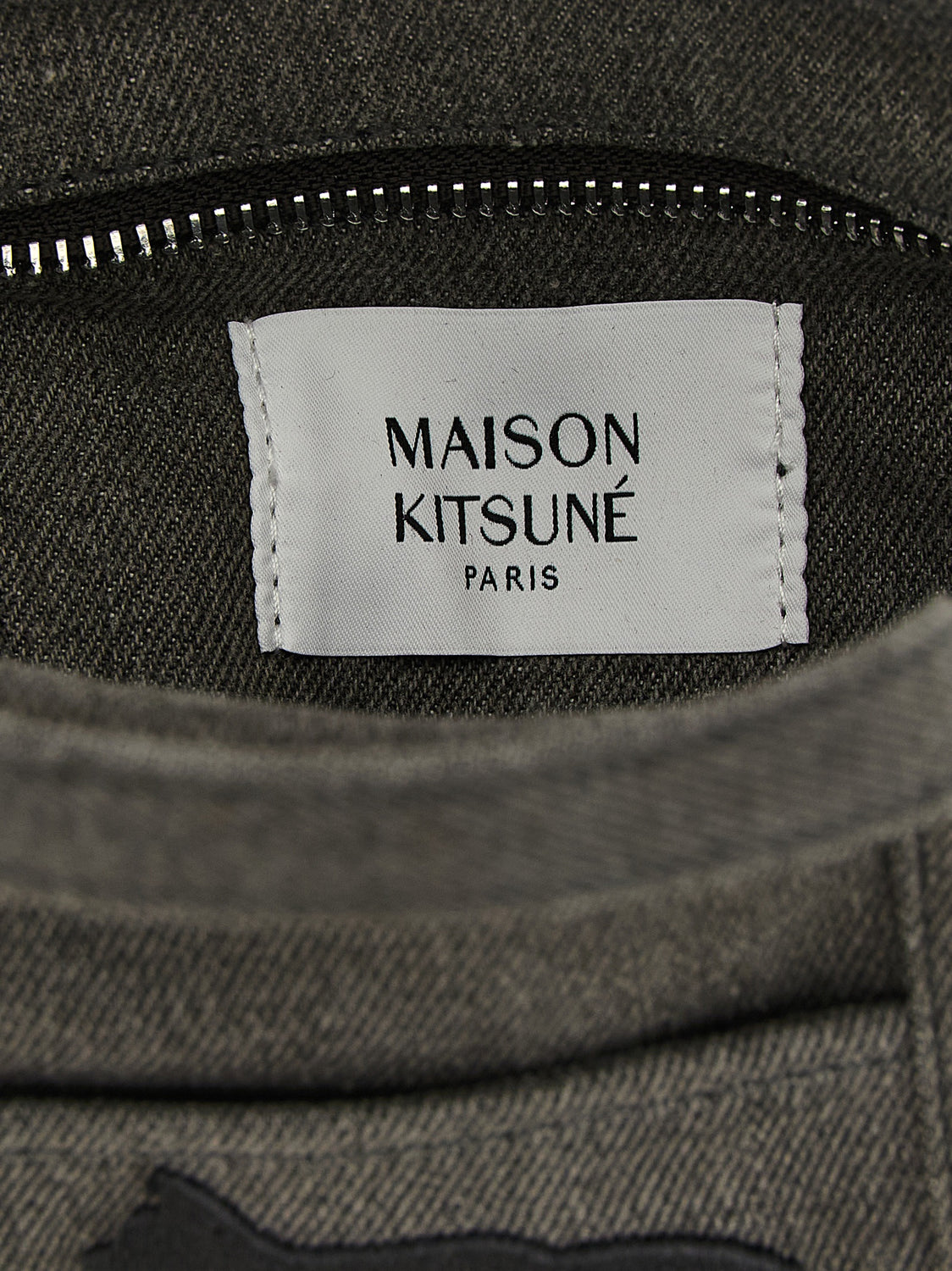 Gray Cotton Tote Bag