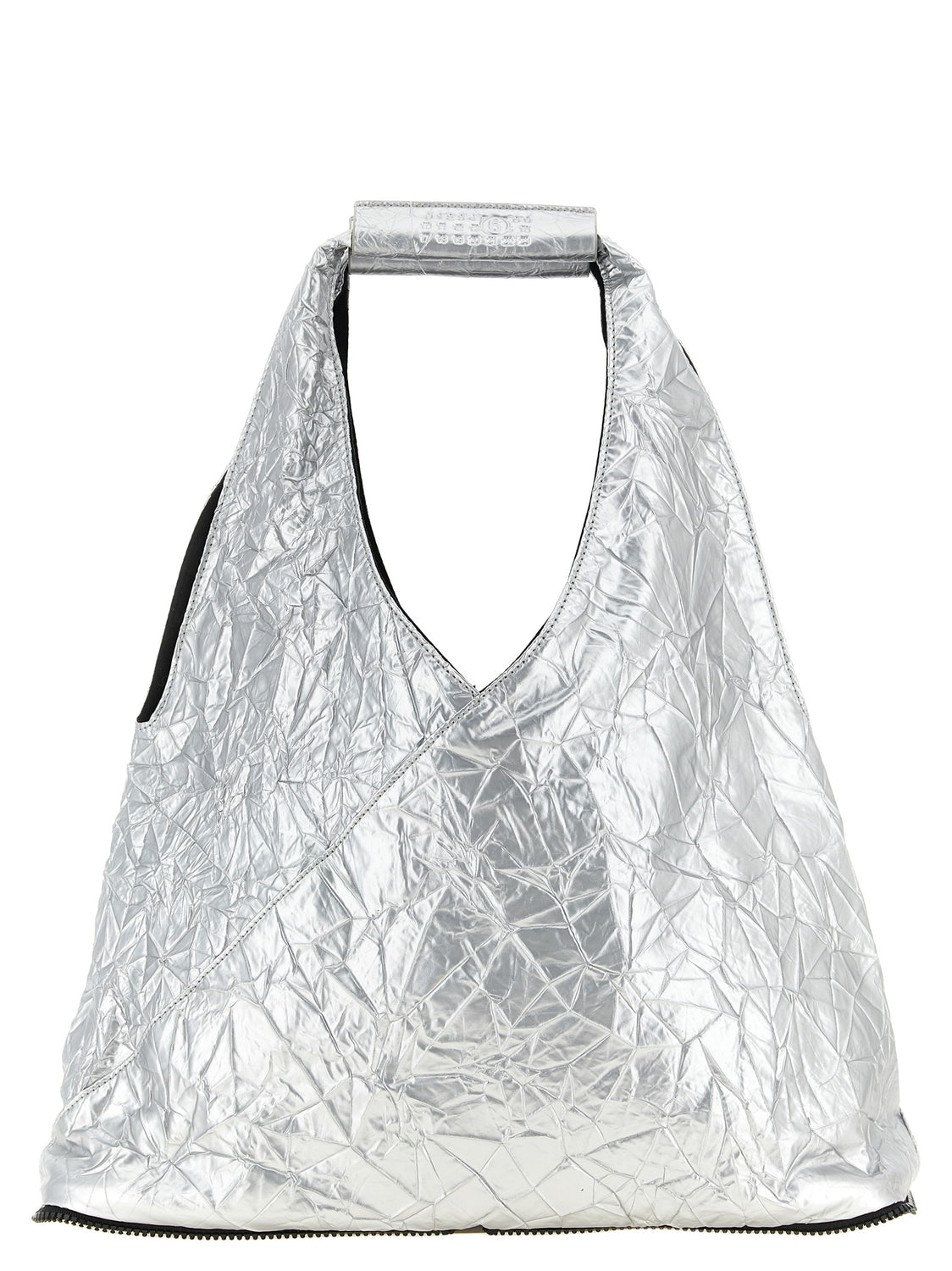 Silver Polyethylene Tote Bag