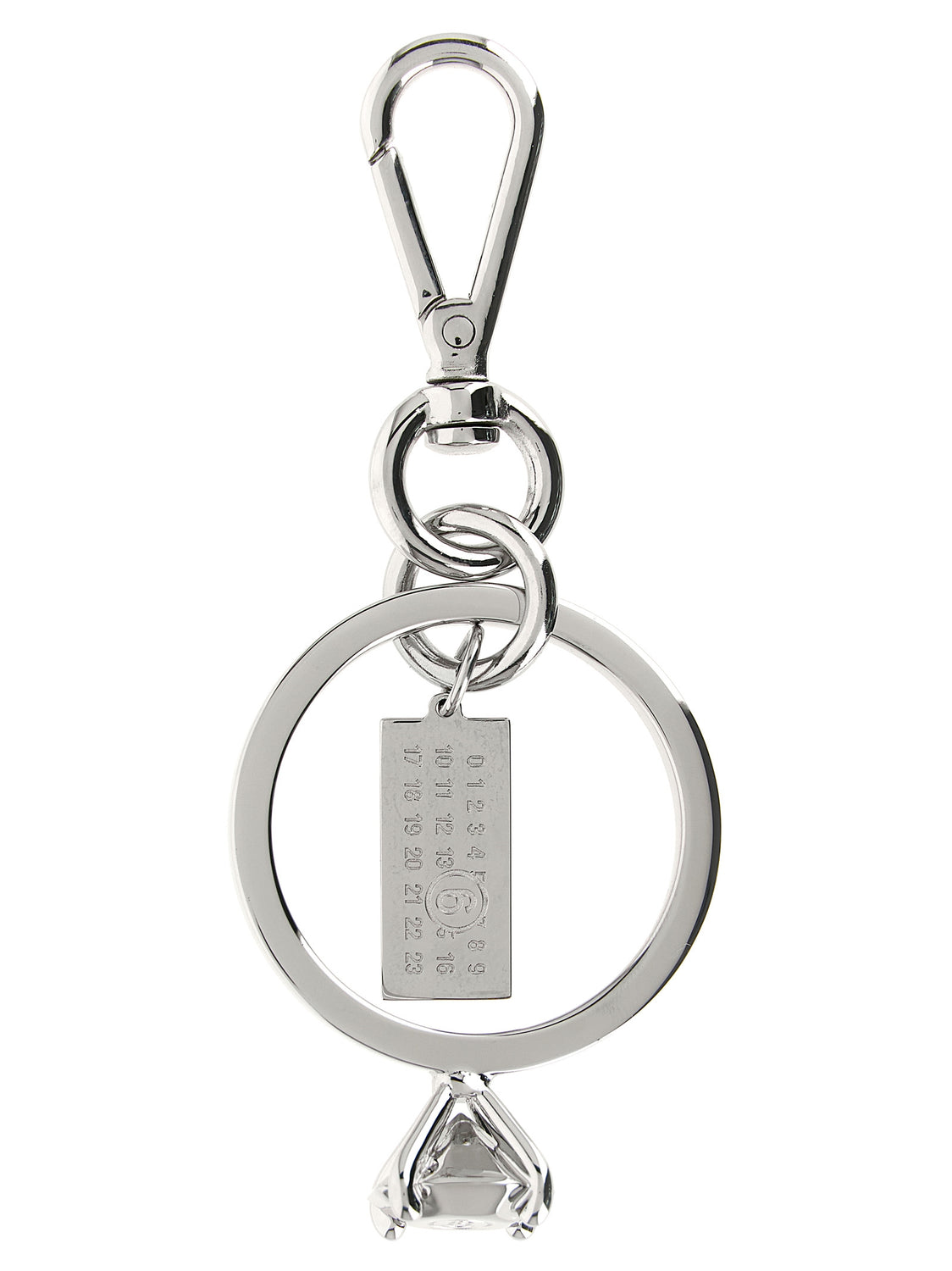 Silver Brass Keychain