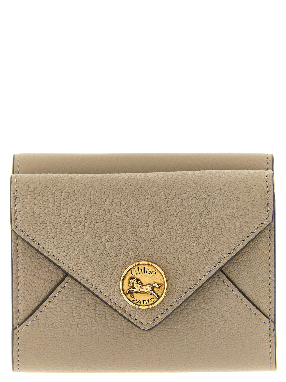 Beige Goatskin Cardholder