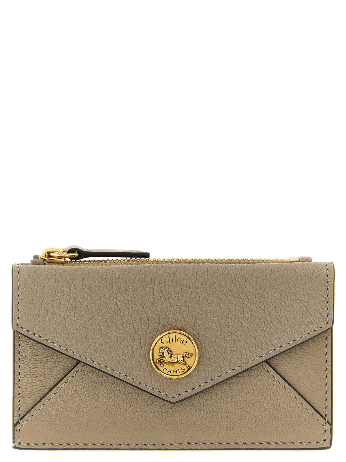 Beige Goatskin Cardholder