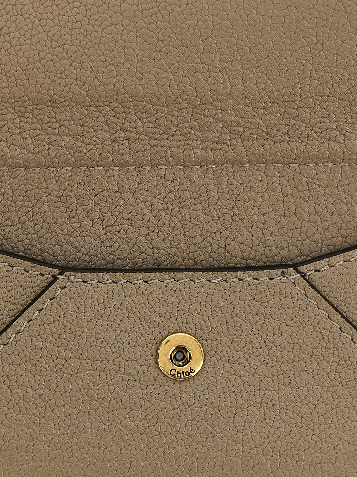 Beige Goatskin Cardholder