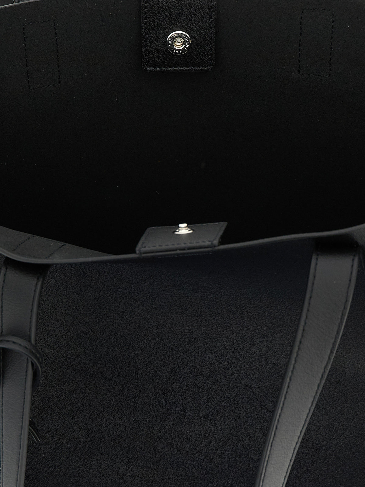 Black Calfskin Tote Bag