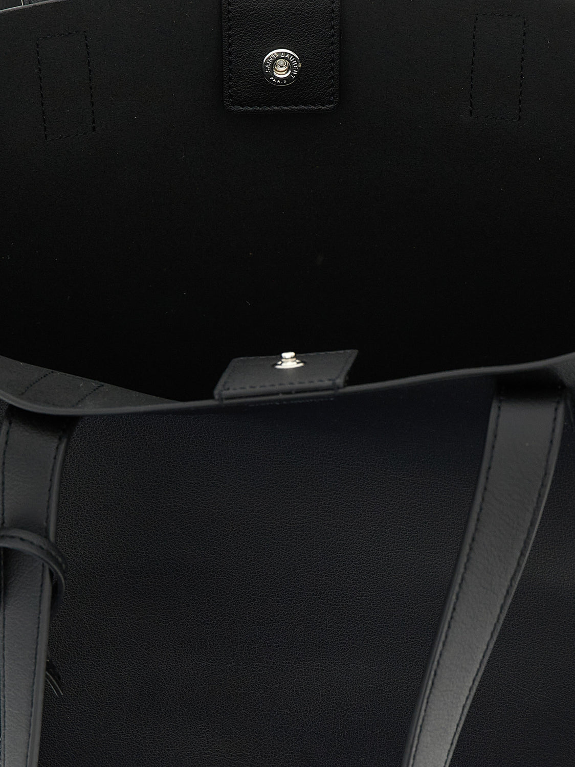 Black Calfskin Tote Bag
