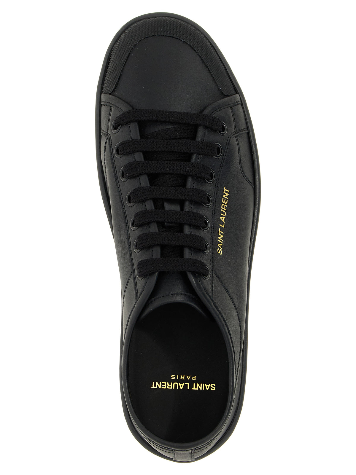 Black Calfskin Low Top Sneakers