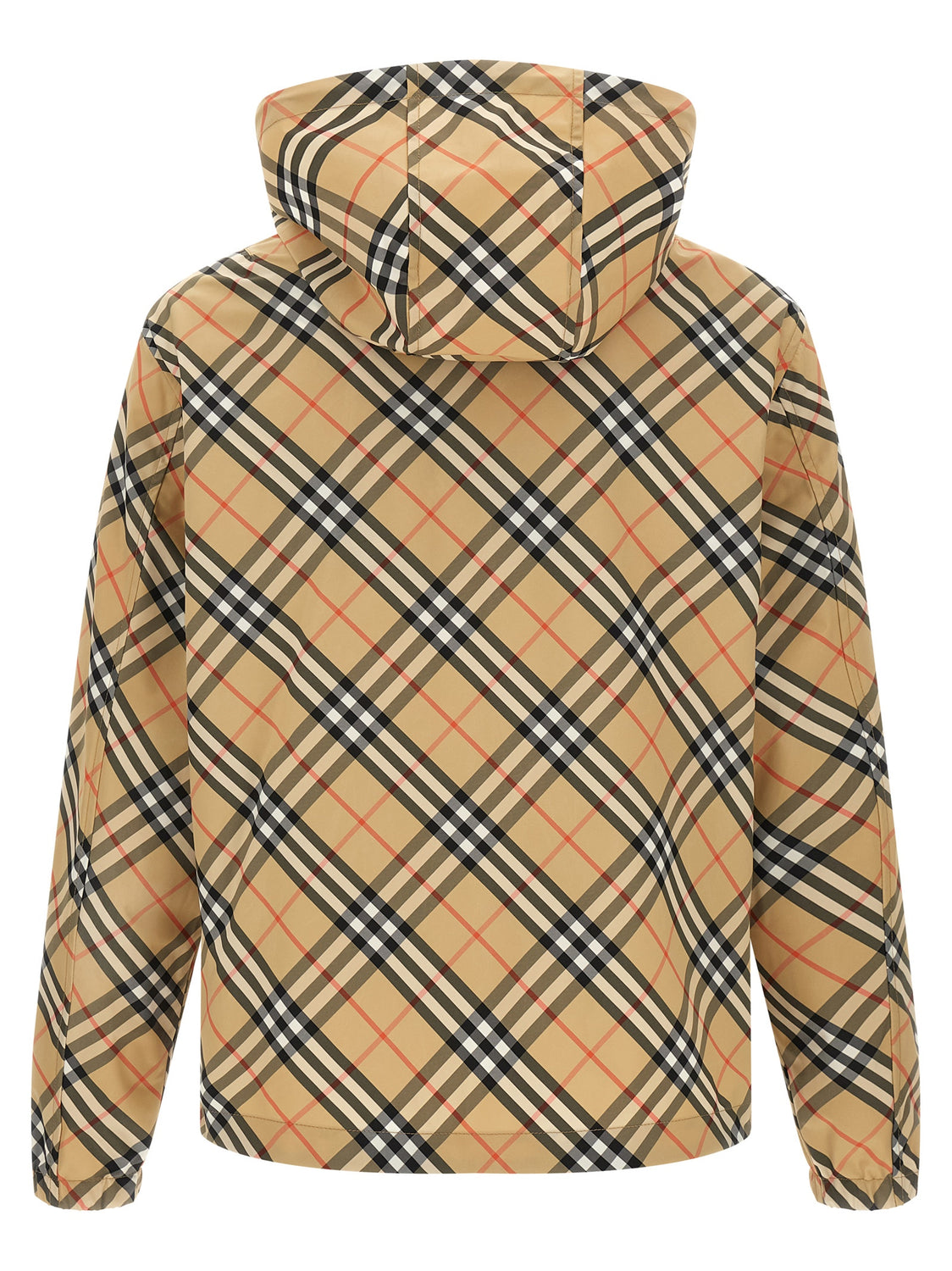 Beige Polyester Shell Jacket