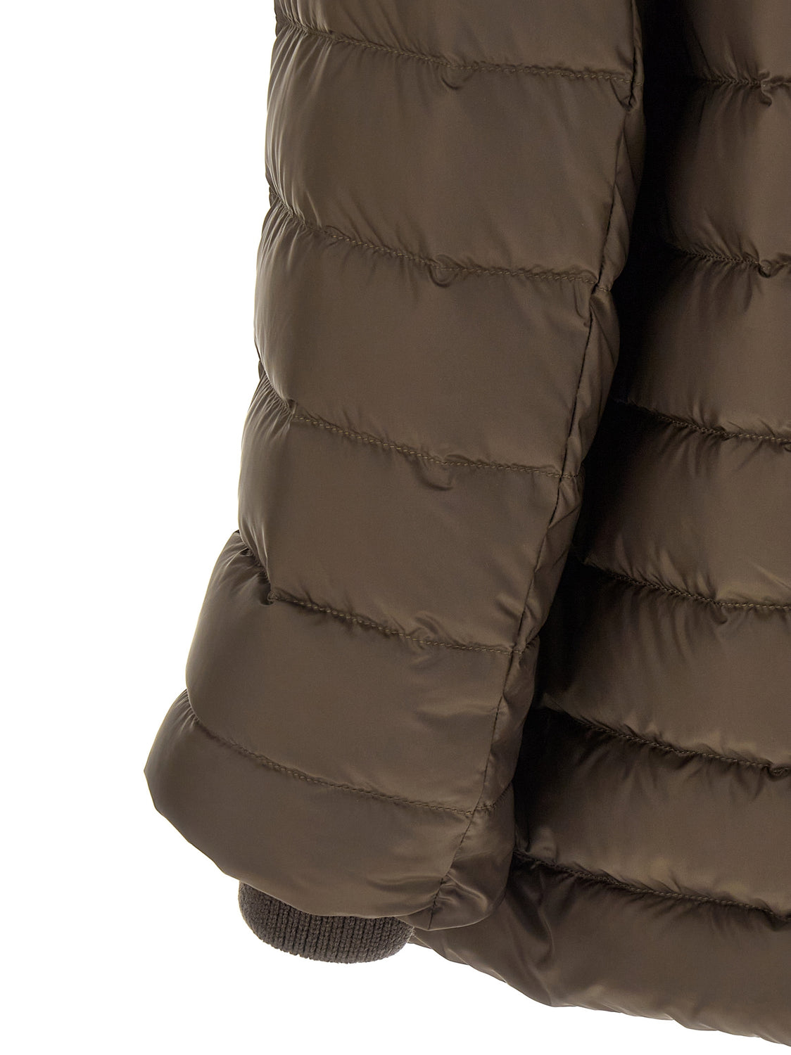 Brown Polyester Bomber