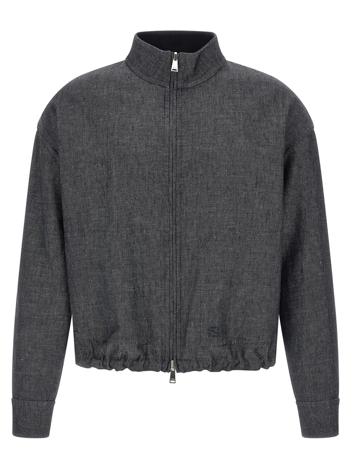 Blue Linen Denim Jacket