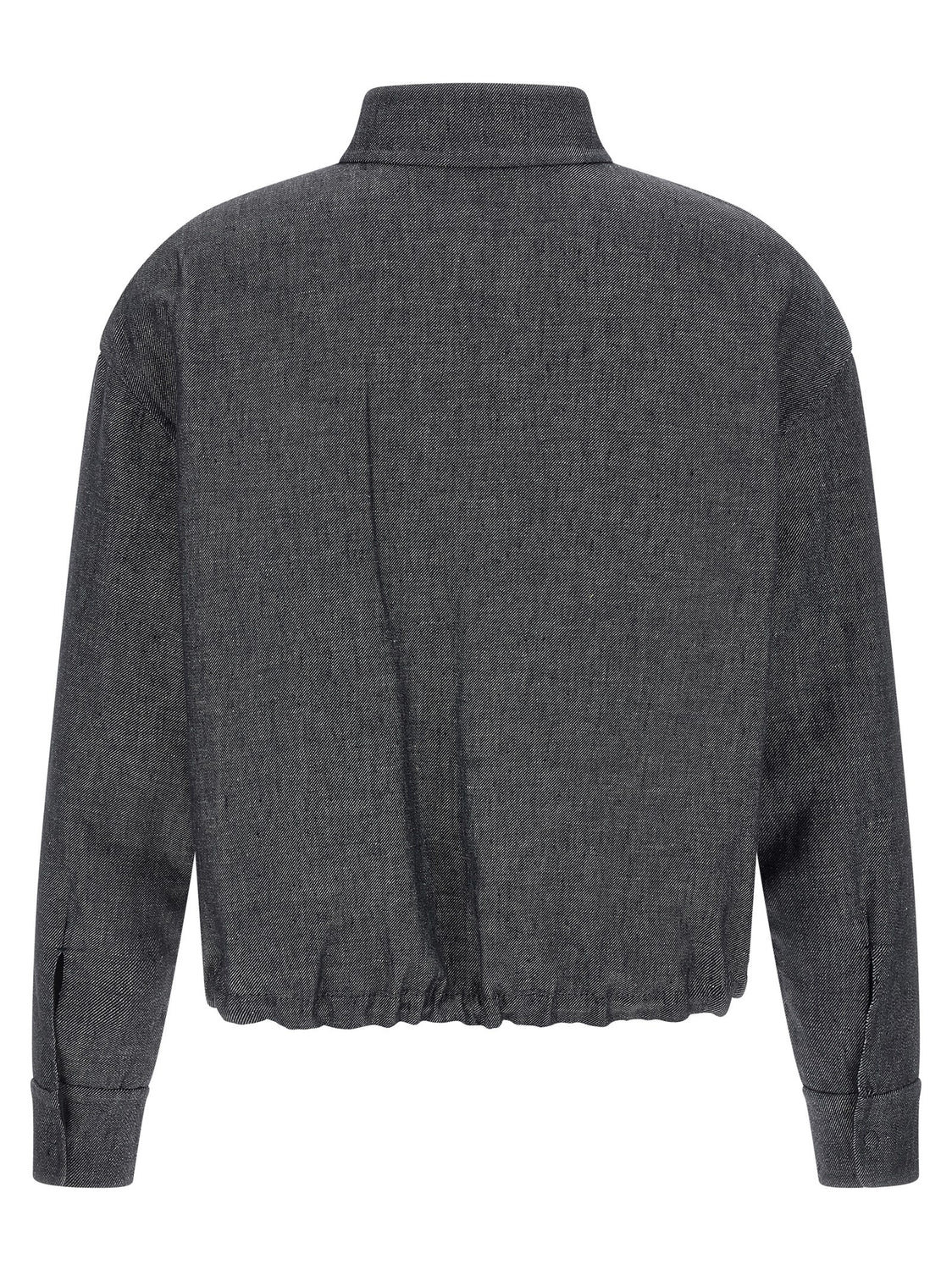 Blue Linen Denim Jacket
