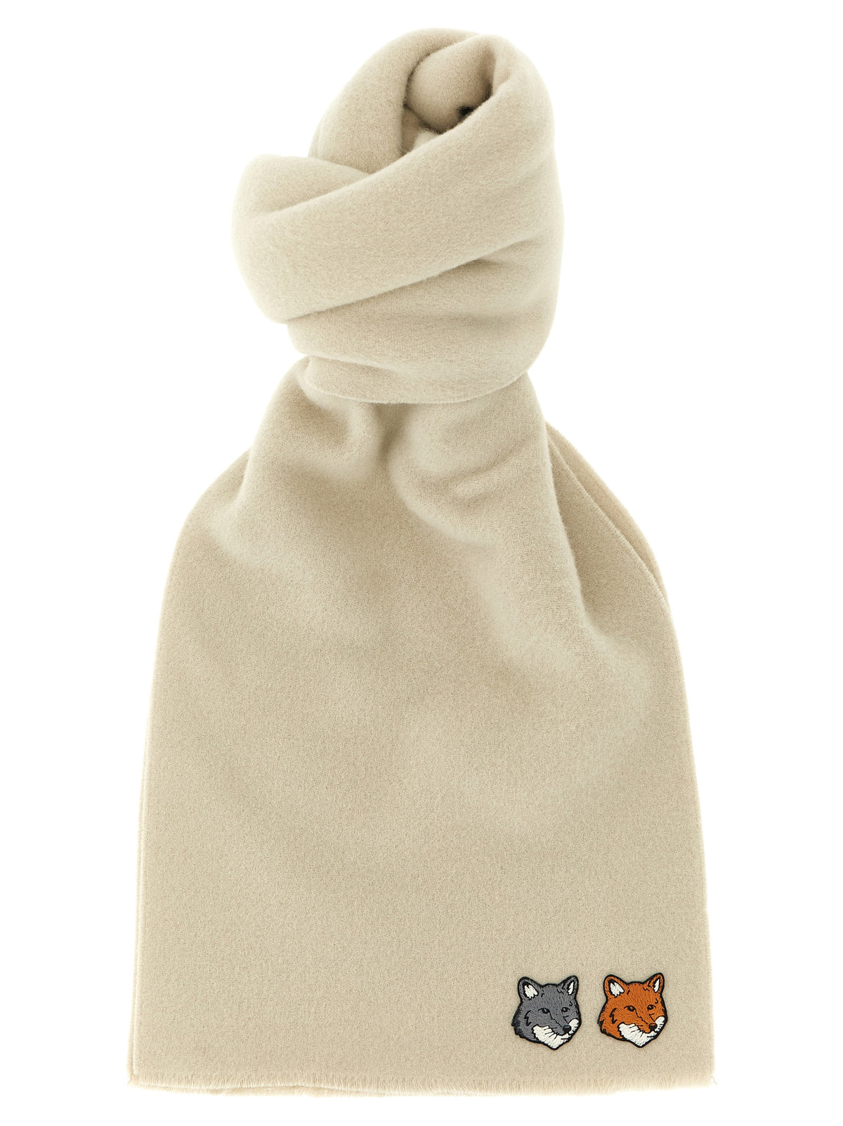 White Virgin Wool Scarf