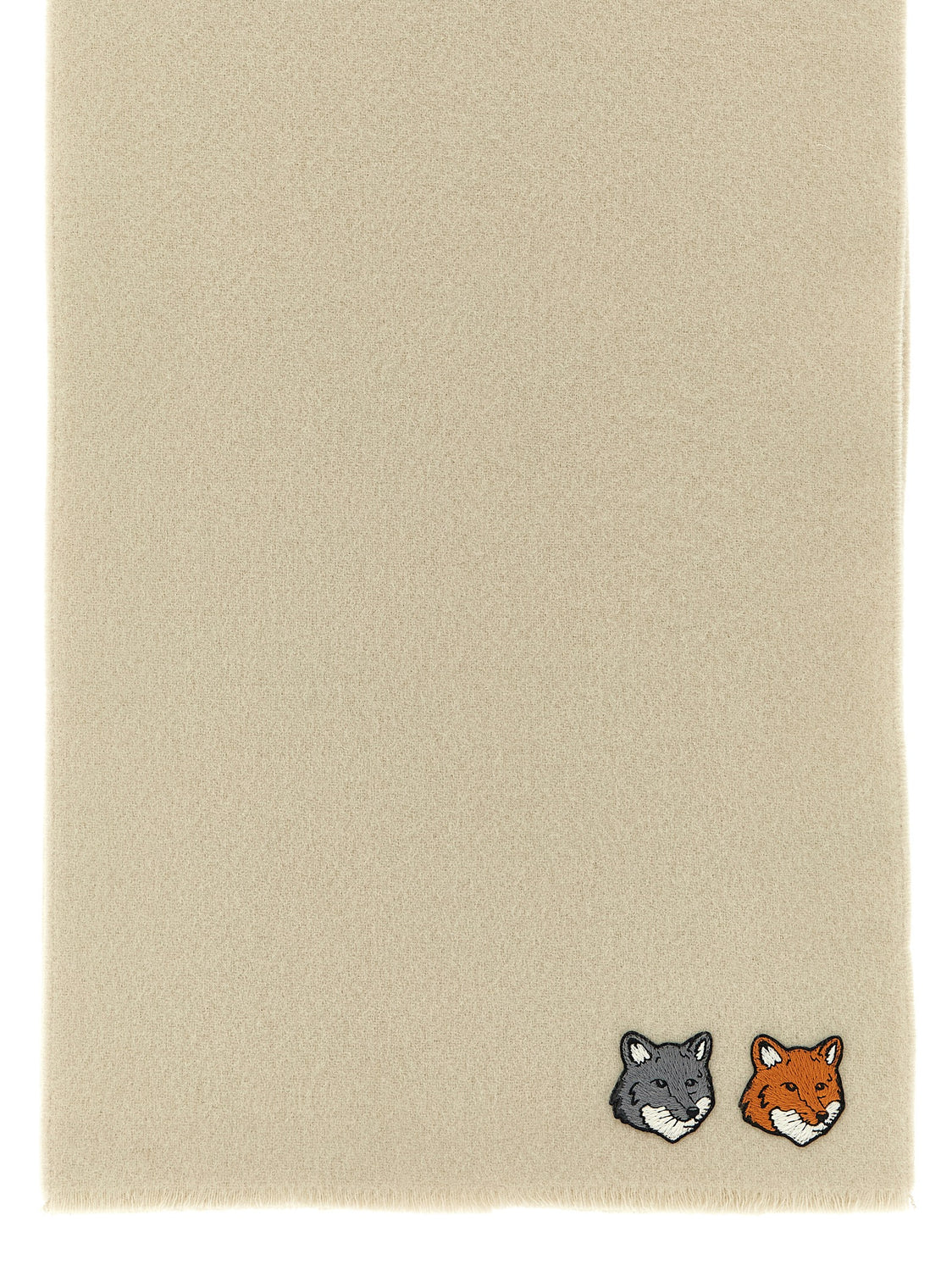 White Virgin Wool Scarf