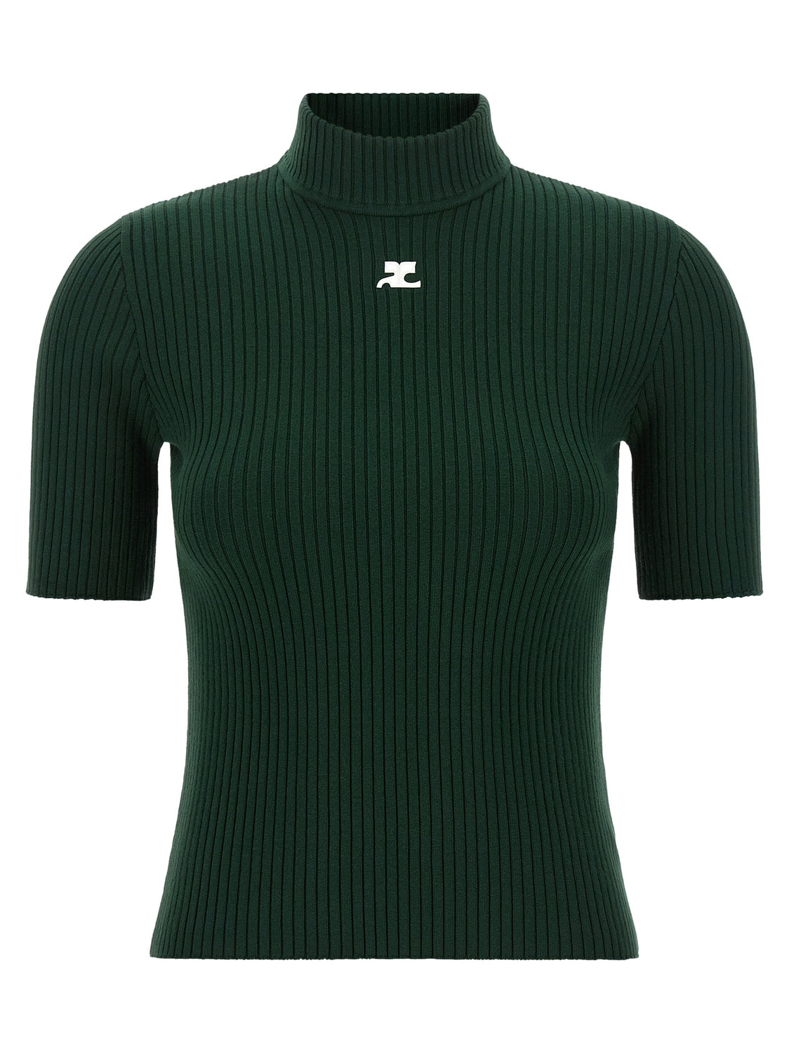 Bicolor Viscose Turtleneck