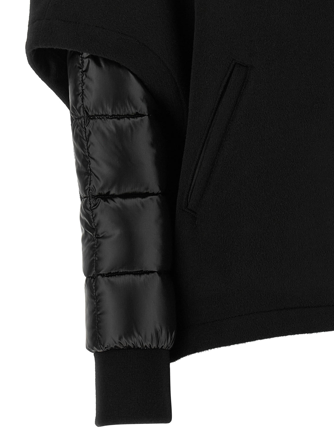 Black Wool Shell Jacket