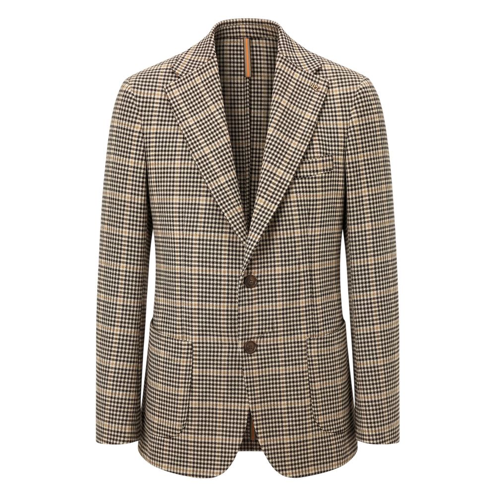Beige Nylon Men Jacket