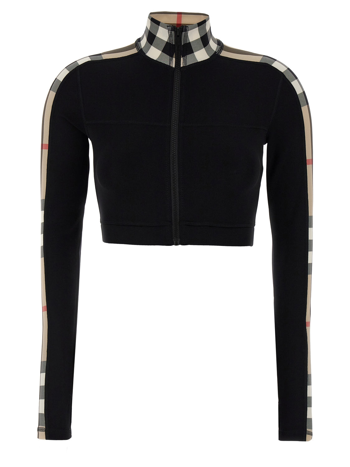 Black Polyamide Sweatshirt