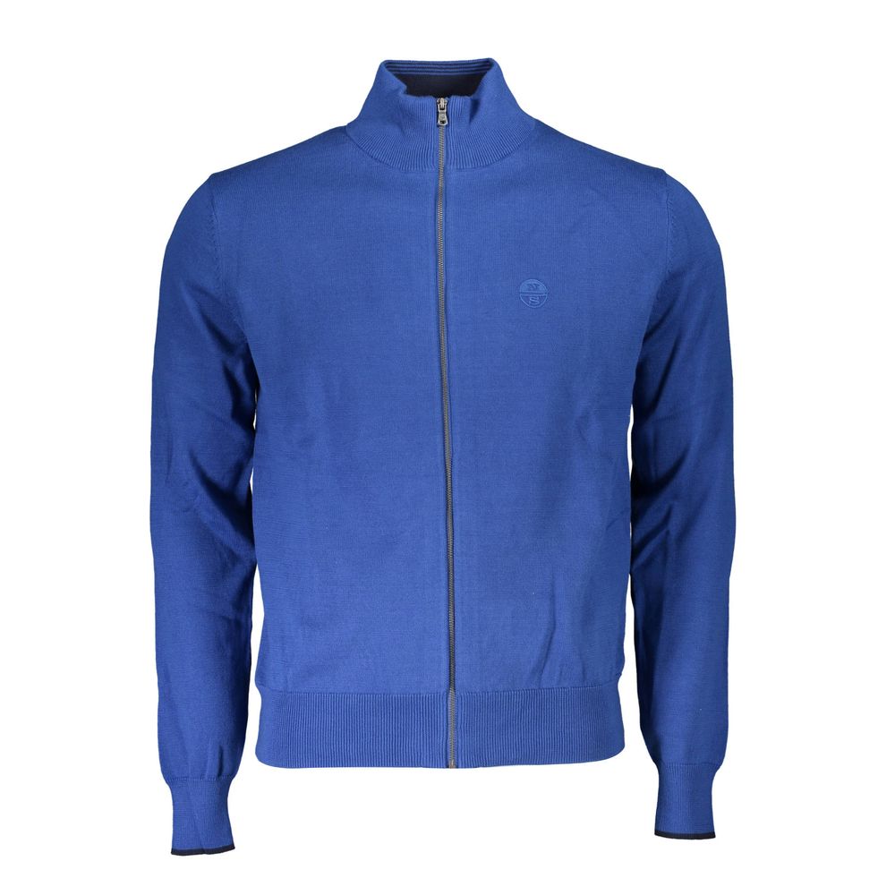 Blue Cotton Men's Cardigan