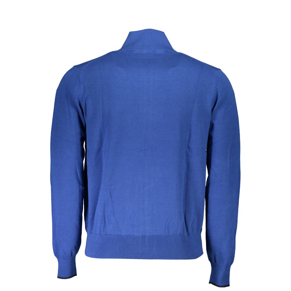 Blue Cotton Men's Cardigan