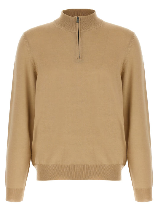 Beige Virgin Wool Cardigan