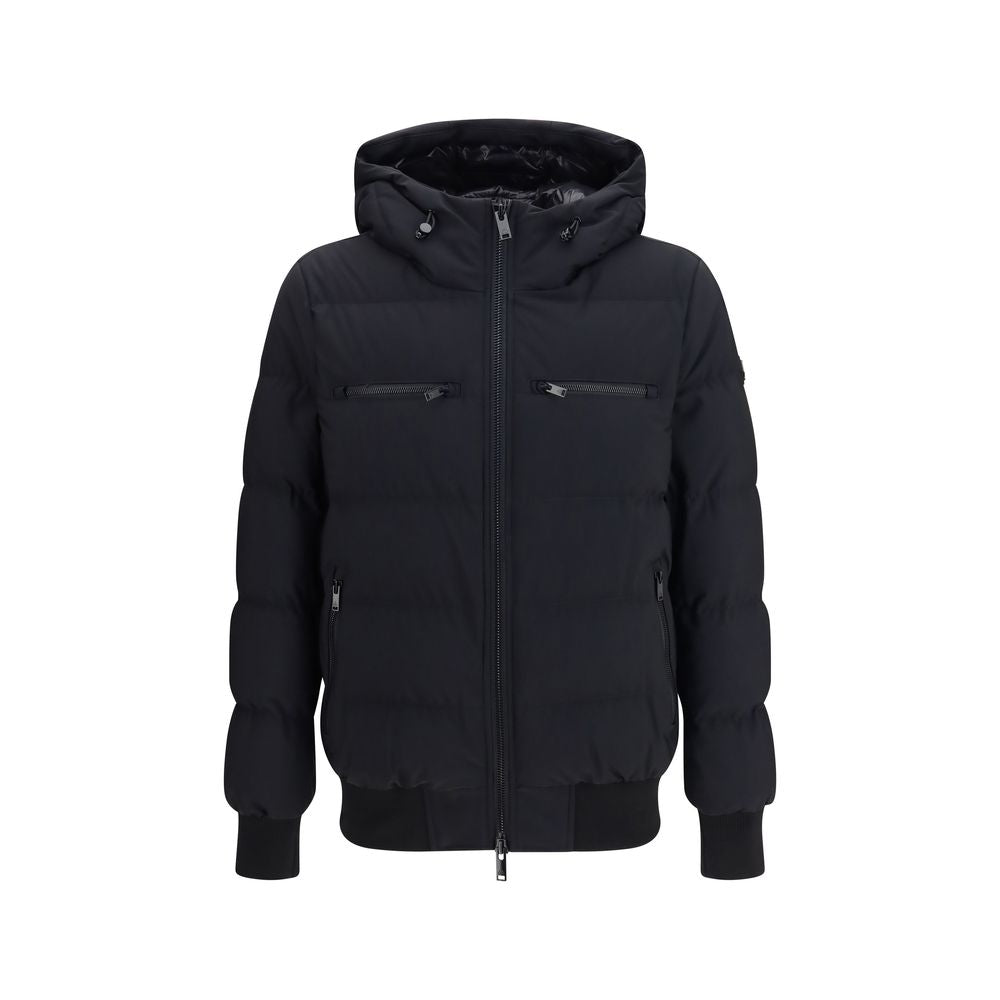 Black Nylon Full-Length Jacket