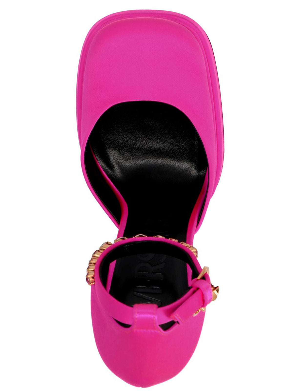 Fuchsia Viscose Platform Pumps