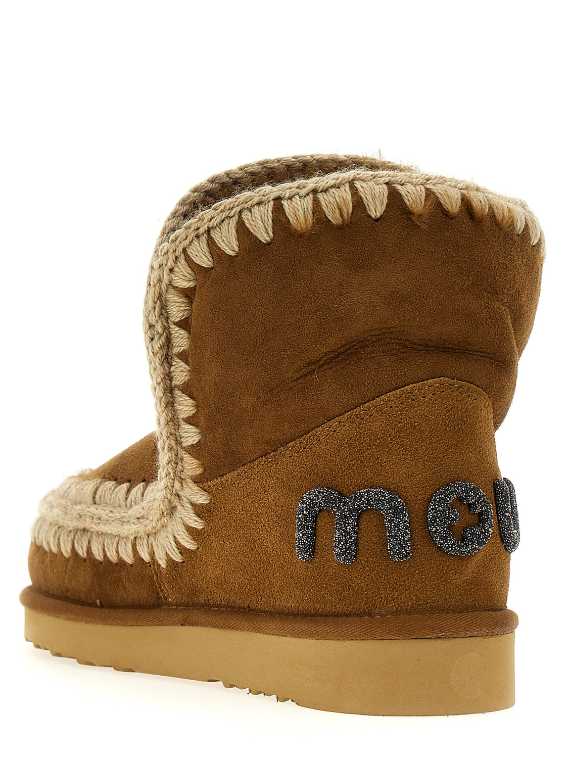 Brown Lambskin Ankle Boots