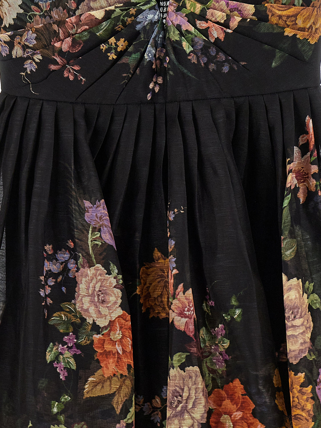 Black Linen Casual Dress