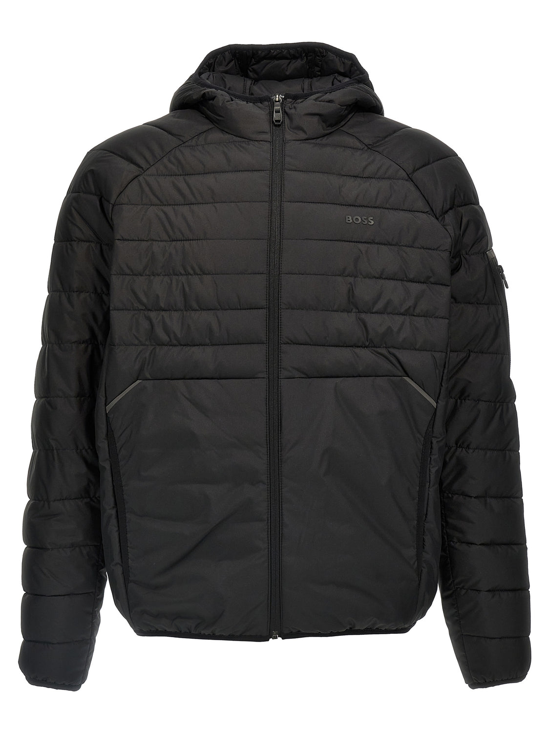 Black Polyester Shell Jacket