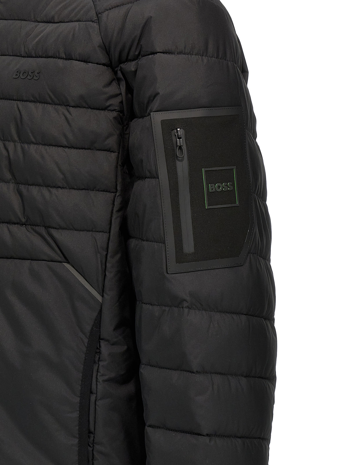 Black Polyester Shell Jacket