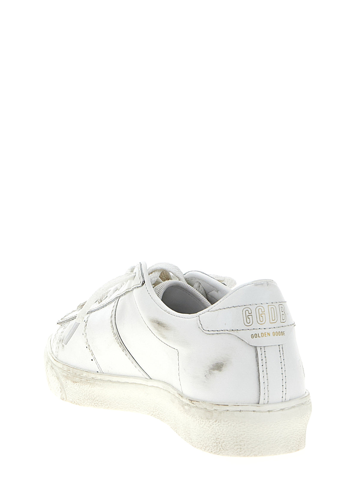 White Cowhide Low Top Sneakers