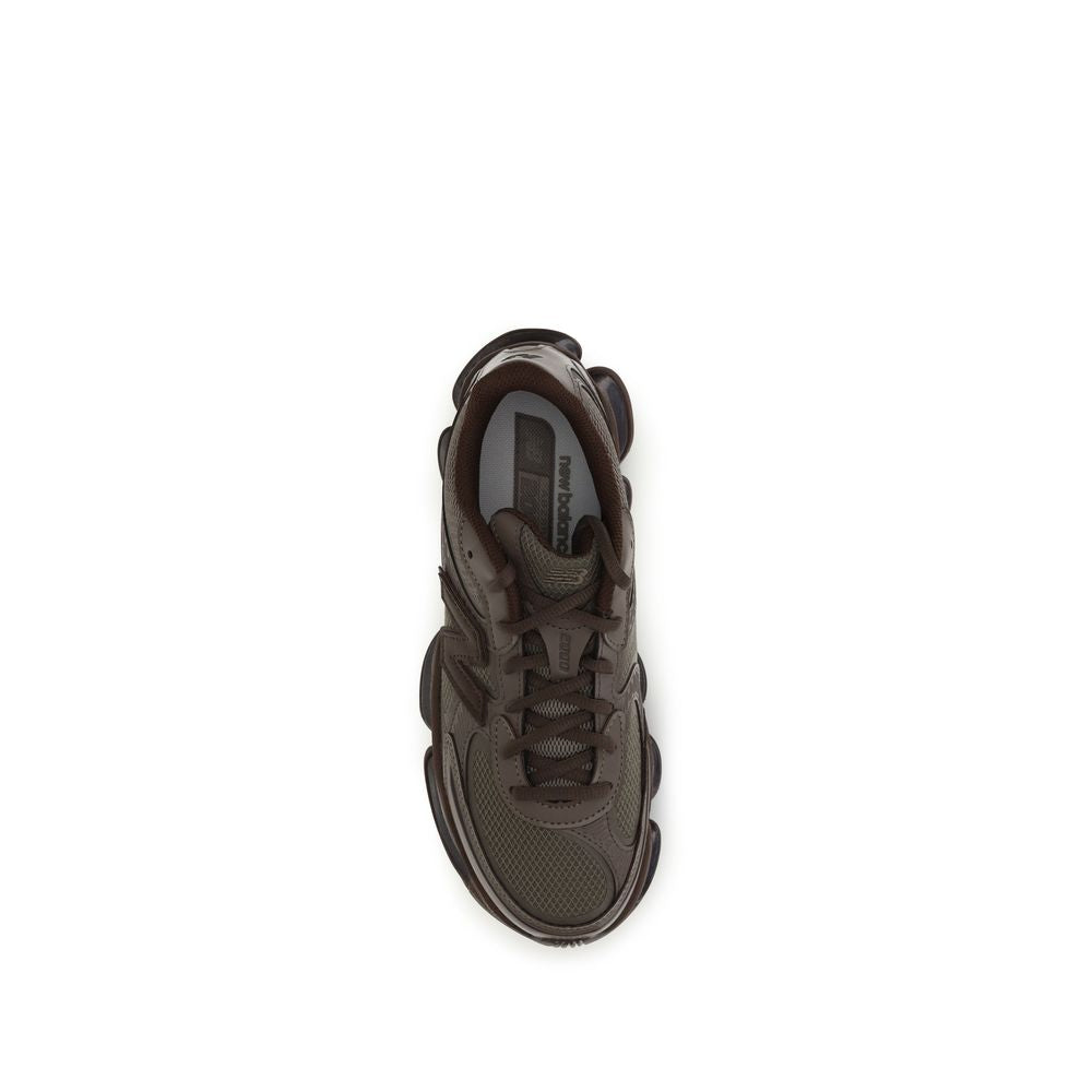 Brown Fabric Athletic Sneakers