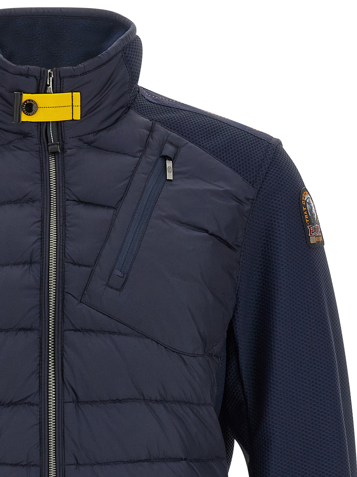 Blue Polyamide Full-Length Jacket