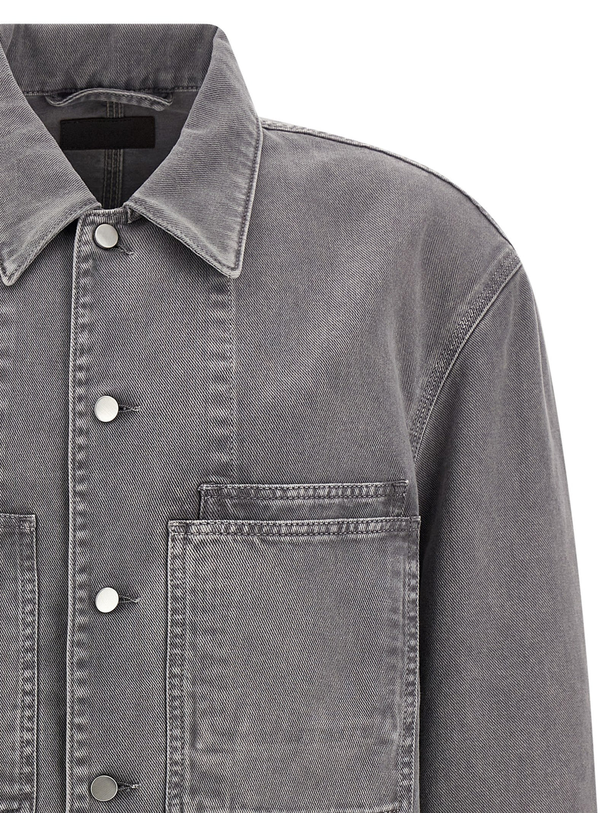 Gray Cotton Blouse