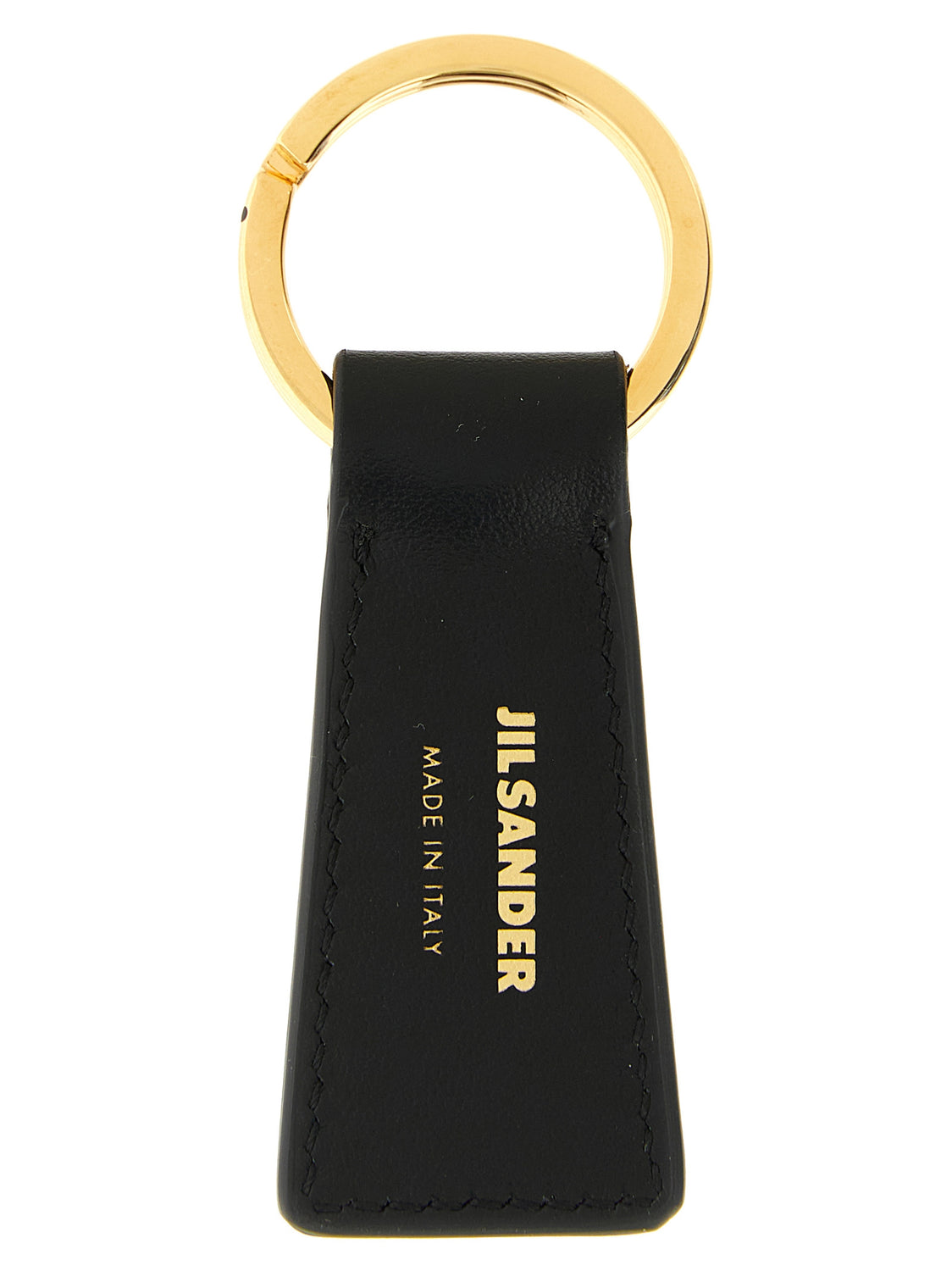 Black Calfskin Keychain