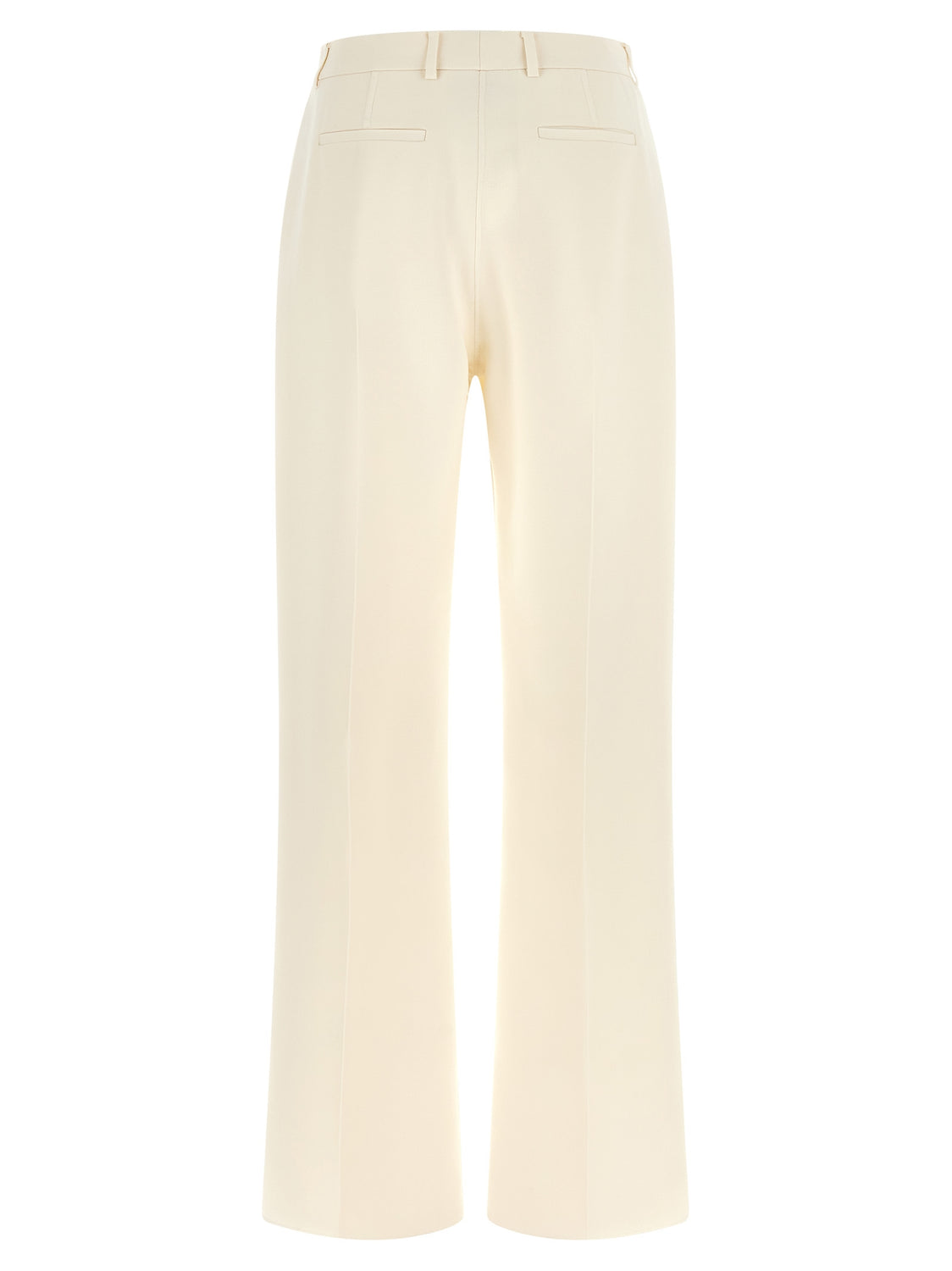 White Virgin Wool Dress Pants