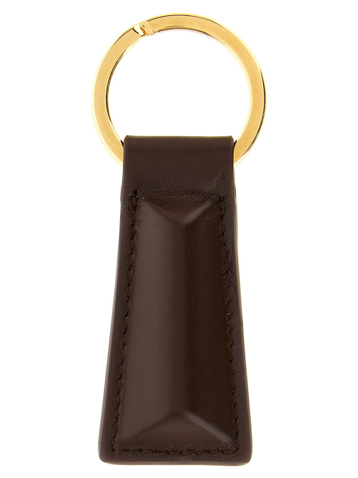 Brown Calfskin Keychain