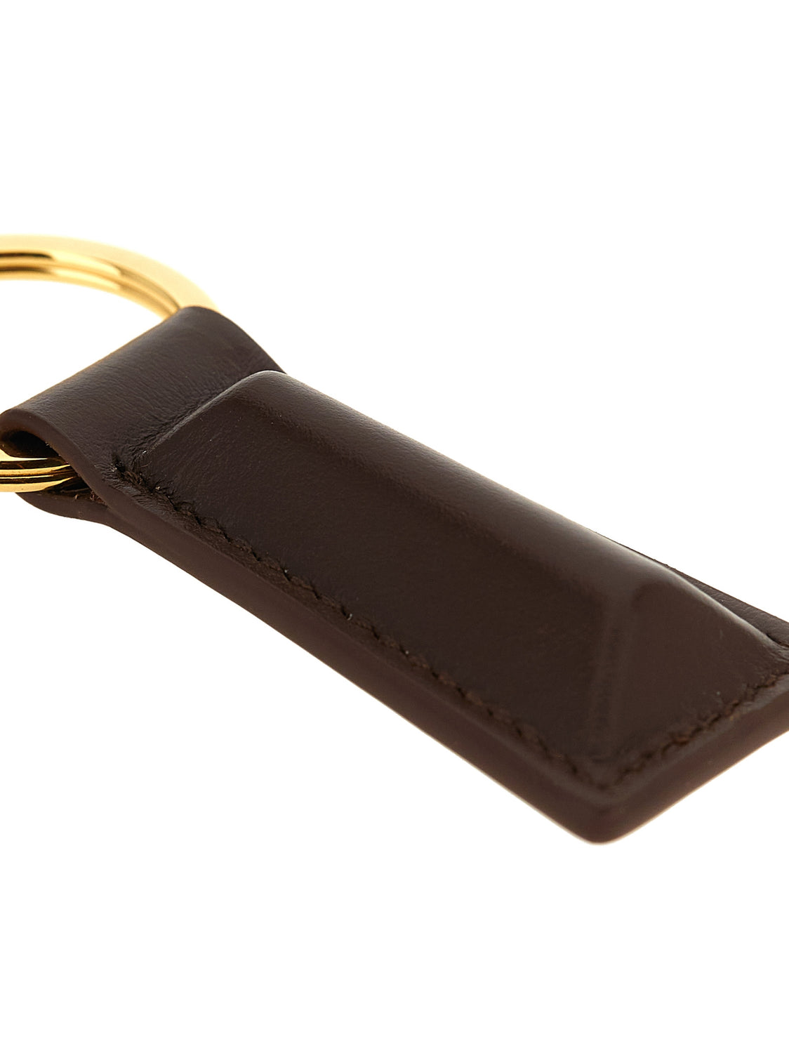 Brown Calfskin Keychain