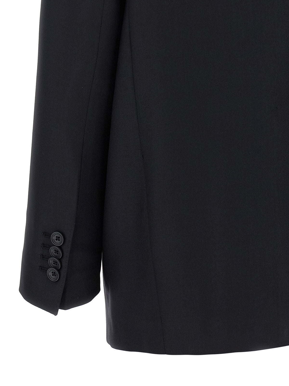 Black Virgin Wool Two-Piece Suit