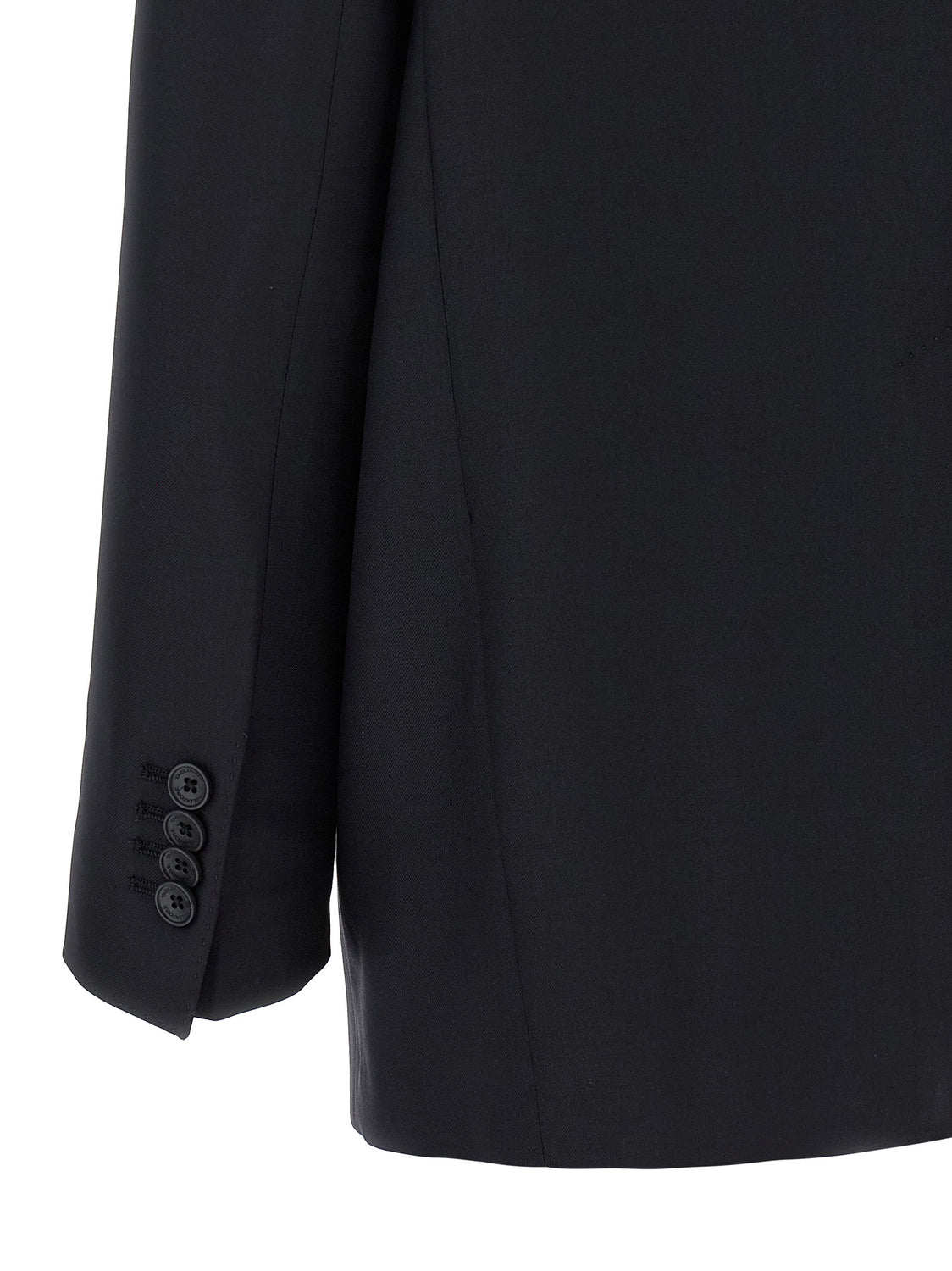 Black Virgin Wool Two-Piece Suit