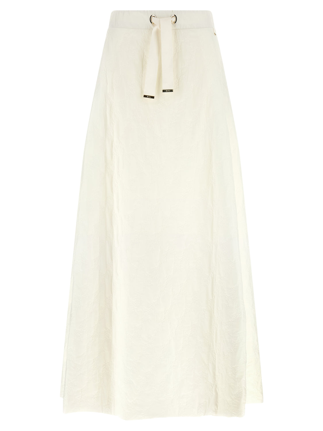 White Polyamide Mini Skirt